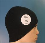 Gift Insanity BABY ON BOARD - PREGNANT WOMAN BLUE HEART - BLUE BACKGROUND - 58mm Large Badge, White