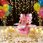 Bomesy Funny 3D Pop Up Mum Birthday Card, Special Personalised Gifts Cards with an Envelope and a Greeting Card for Mummy/Mom/Mother/Mam/Mama from Daughter Son (mum 60th birthday card)