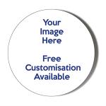 Gift Insanity BABY ON BOARD - PREGNANT WOMAN BLUE HEART - BLUE BACKGROUND - 58mm Large Badge, White