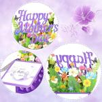 YianHien Mothers Day Card for Mum, Pop Up Mothers Day Card with Floral & Butterfly Design, Happy Mother’s Day Cards for Mummy Nanny Grandma Mothers Day Gifts
