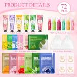 72 Pcs Gifts For Women, Bulk Face Masks, Lip Balms, Hand Creams & Under Eye Patches, Spa Party Supplies,Party Favors For Bridal Wedding, Galentines Party Favors, Christmas Stocking Stuffers