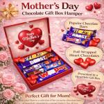 Mothers Day Chocolate Gift Box for Mum – Assorted Chocolate Bars Foil Heart Chocolates – Ready to Gift in Keepsake Mini letterbox – Sweet Treat for Mum