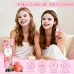 72 Pcs Gifts For Women, Bulk Face Masks, Lip Balms, Hand Creams & Under Eye Patches, Spa Party Supplies,Party Favors For Bridal Wedding, Galentines Party Favors, Christmas Stocking Stuffers