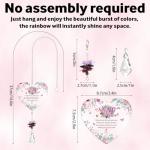 70th Birthday Gifts For Women, Crystal Suncatcher, 70th Birthday Gifts For Her, Gifts For 70 Year Old Woman, Present For Mum Auntie Grandma Wife Friends Teacher