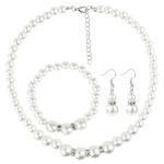 Silver Plated Pearl Jewelry Set for Women