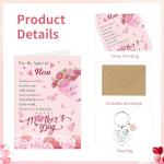 Sentimental Pink Floral Card and Keychain Set