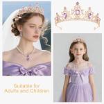 Wanciler Purple Crystal Tiara for Women