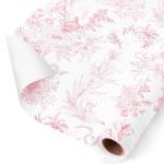 Floral Wrapping Paper Roll - Pink Flower Design