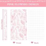 Floral Wrapping Paper Roll - Pink Flower Design