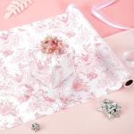 Floral Wrapping Paper Roll - Pink Flower Design