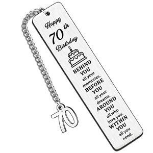 Happy 70th Birthday Bookmark Gift for Everyone
