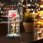 Forever Glass Flowers Gift for Mom and Grandma