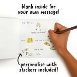 Sweet Grandma Birthday Card with Cute Stickers