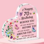 Personalized Heart Keepsake for 70th Birthday