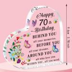 Personalized Heart Keepsake for 70th Birthday
