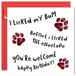 Funny Birthday Card for Dog Owners
