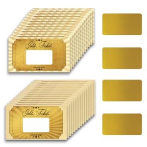 120 Gold Scratch Off Tickets for Events