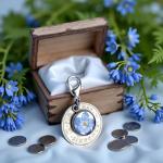 Forget-Me-Not Bridal Charm - Handmade Silver Gift