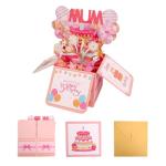 Funny 3D Birthday Card for Mom