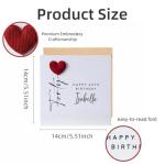 3D Heart Balloon 40th Birthday Card for Her