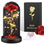 Eternal Rose in Glass with LED Light