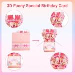 Funny 3D Birthday Card for Mom