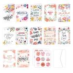 12-Pack Happy Mother's Day Greeting Cards Set