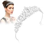 Sparkling Silver Crystal Tiara for Women and Girls