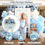 Baby Gift Hamper Basket for Newborns (Blue)