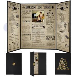 1956 Birthday Poster - Perfect 70th Gift Idea