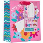 Personalized Floral Mother's Day Gift Bag with Stickers