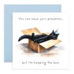 Funny Birthday Card – Black Cat Party Card