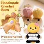 Cute Bee Crochet Gift for 50th Birthday