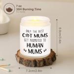 Funny Cat Mum Candle Gift for Expecting Moms