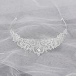Sparkling Silver Crystal Tiara for Women and Girls