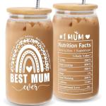 Mum's 16 Oz Glass Cup - Perfect Gifts!