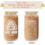Mum's 16 Oz Glass Cup - Perfect Gifts!