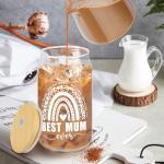 Mum's 16 Oz Glass Cup - Perfect Gifts!