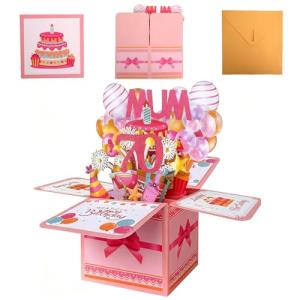 Funny 3D Pop Up Birthday Card for Mum