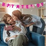 Happy Mother’s Day Banner - Pink Bunting Decor