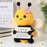 Cute Bee Crochet Gift for 60th Birthday