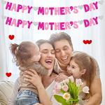Happy Mother’s Day Banner - Pink Bunting Decor