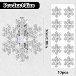 10 Snowflake Christmas Hair Clips for Festive Fun