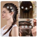 10 Snowflake Christmas Hair Clips for Festive Fun