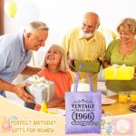 60th Birthday Vintage Canvas Bag & Keychain Gift