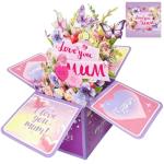 Personalized Mother's Day Pop-Up Card with Envelope