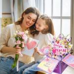 Personalized Mother's Day Pop-Up Card with Envelope
