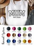 Personalized Embroidered Sweatshirt for Moms and Grandmas