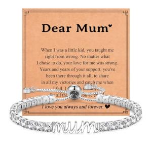 Cubic Zirconia Tennis Bracelet for Mum