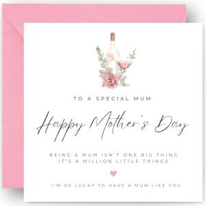 Floral Mother's Day Card and Keepsake Gift